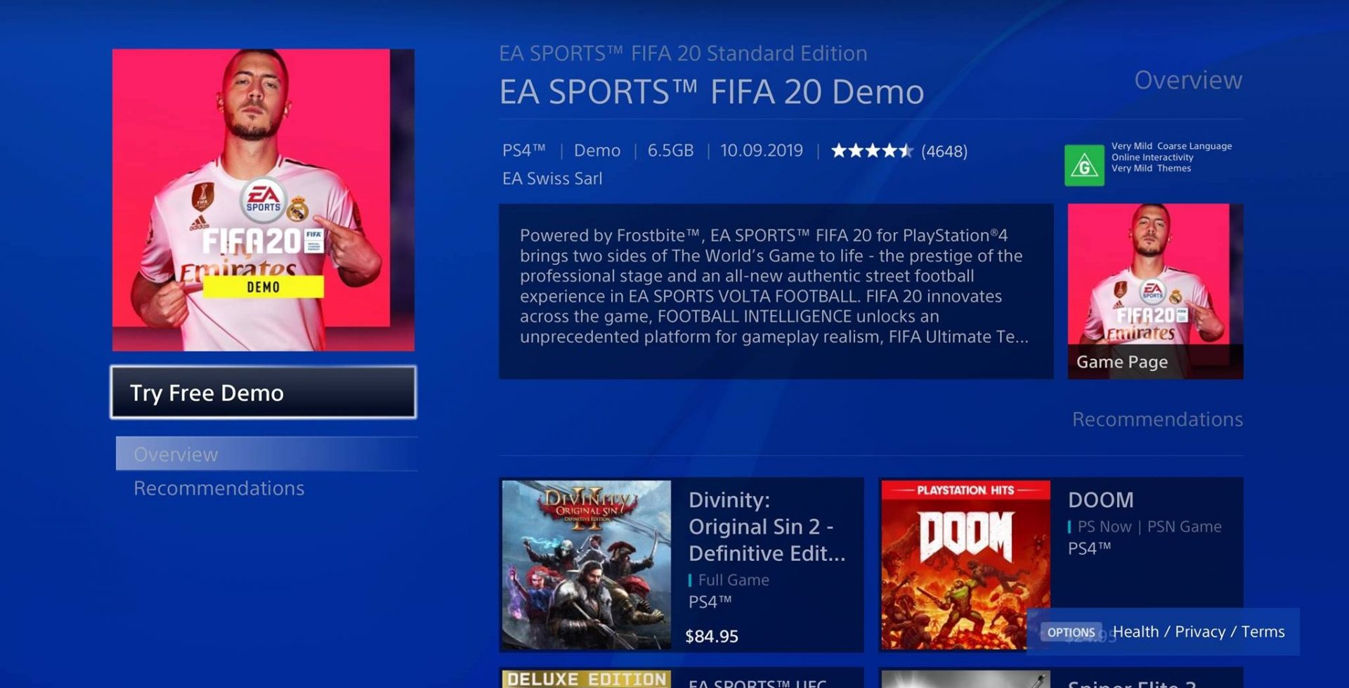 FIFA 20 Demo Now Available For